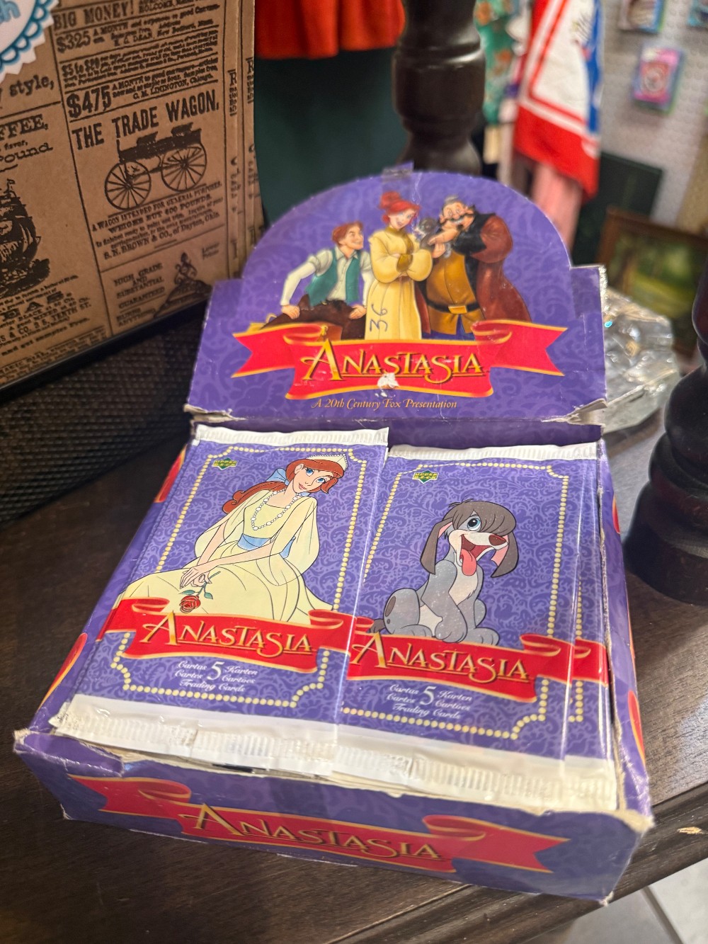 1998 anastasia trading cards pack