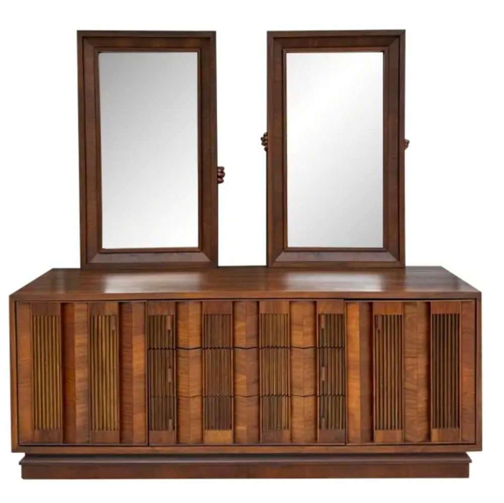 Brutalist long and low dresser