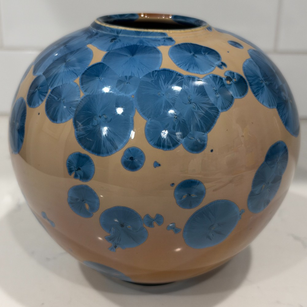 Frank Neef Crystalline Pottery Vessel