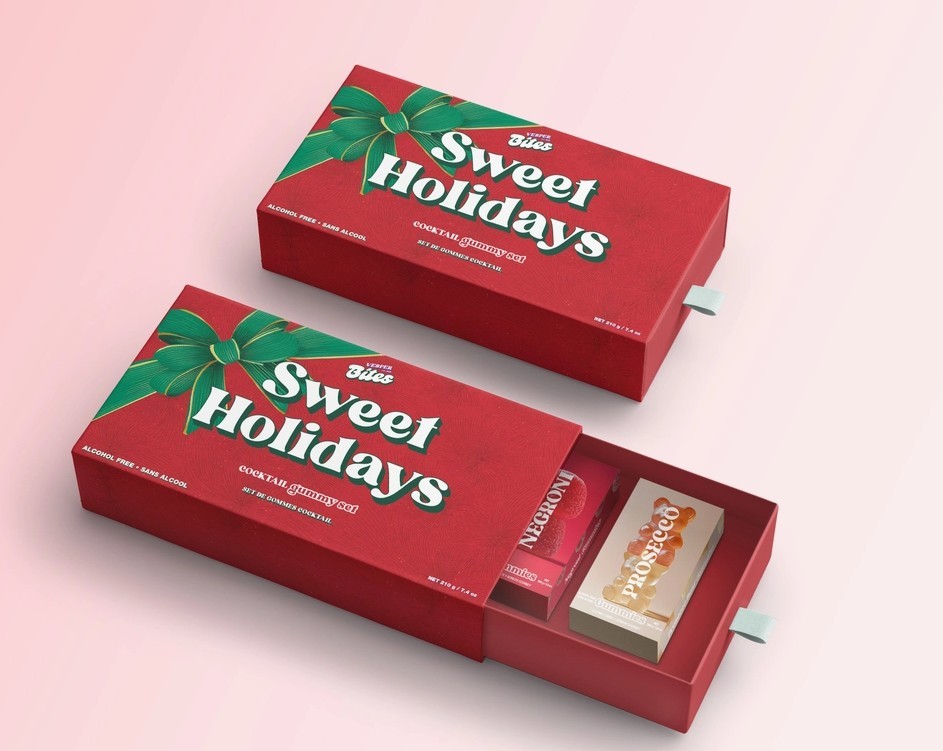 Happy Holidays - Cheers - Cocktail Flavored Gummy Gift Box