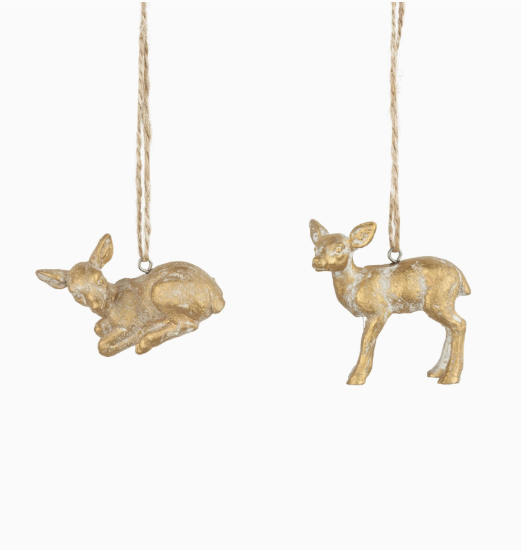 Ornament - Gold Mini Reindeer