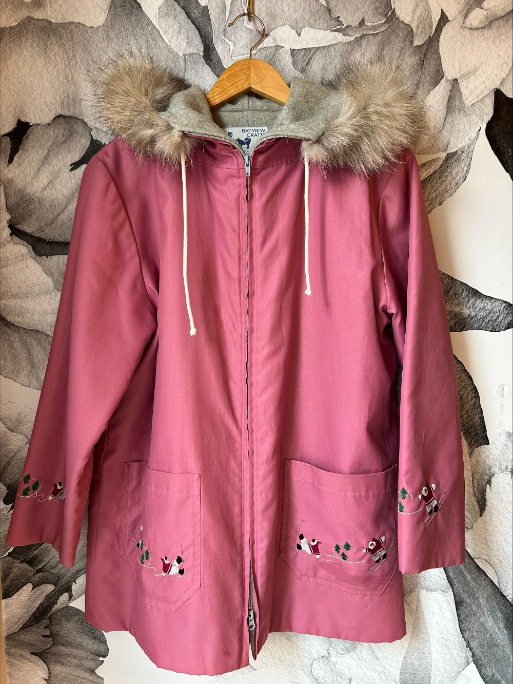 Bayview Crafts - Size M/L (pink genuine Indigenous parka)