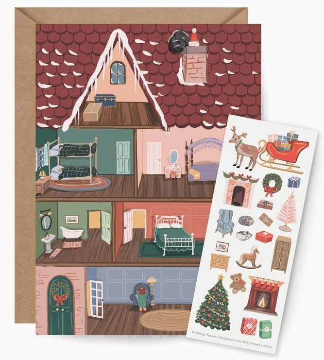 Card: Happy Holidays - Build a Holiday House