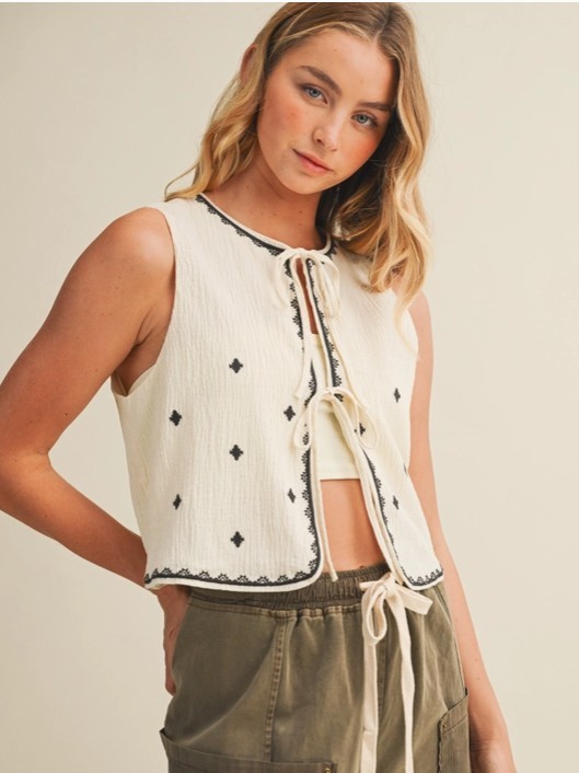 Embroidered Vest