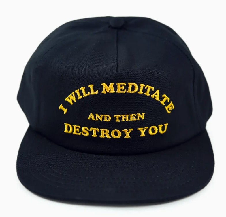 I will meditate and then desstroy you Hat