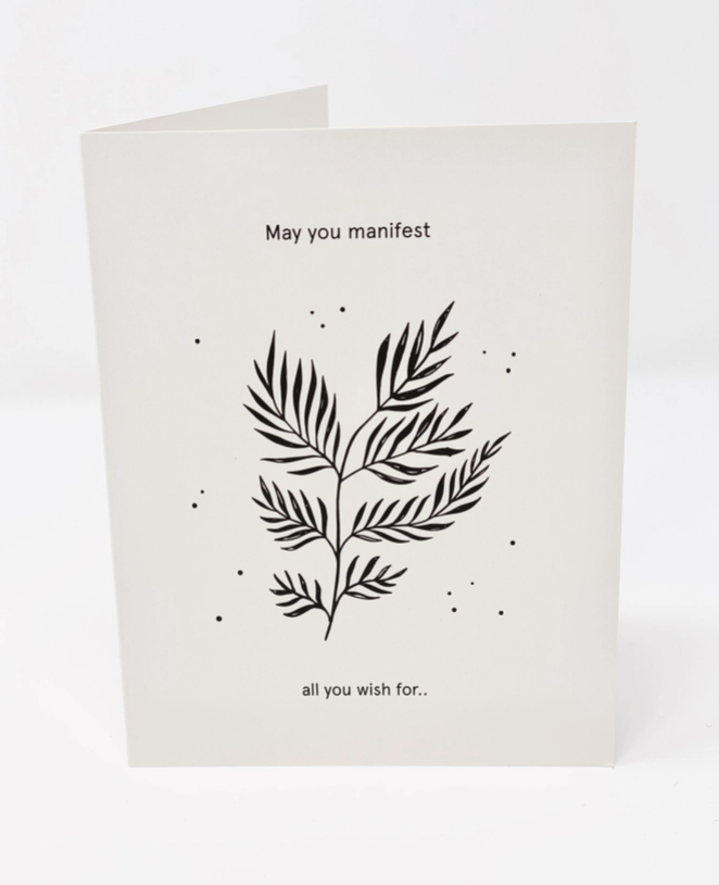 Card: May You Manifest All You Wish For *Made in Canada