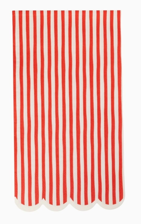 Napkins -  Red Striped (Dinner Napkins x24)