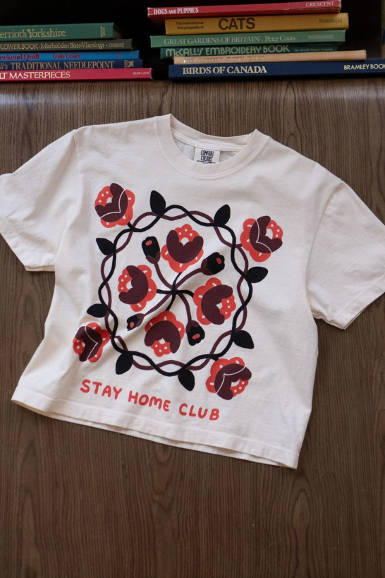 Rosebud Boxy Tee *100% cotton *CANADIAN