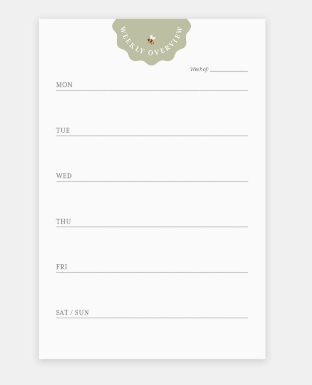 Weekly Planner Notepad *CANADIAN