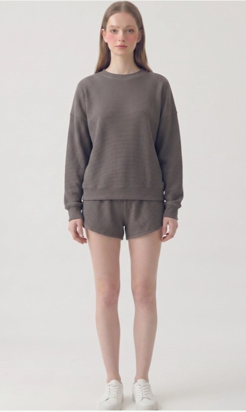 Waffle Shorts - Grey