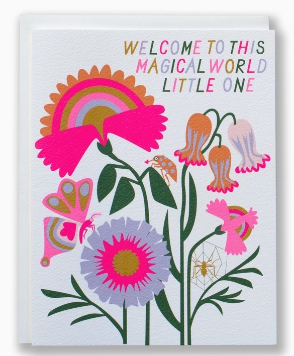 Card: Welcome to this magical world little one