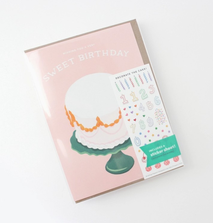 Card: Happy Birthday - Build a Cake