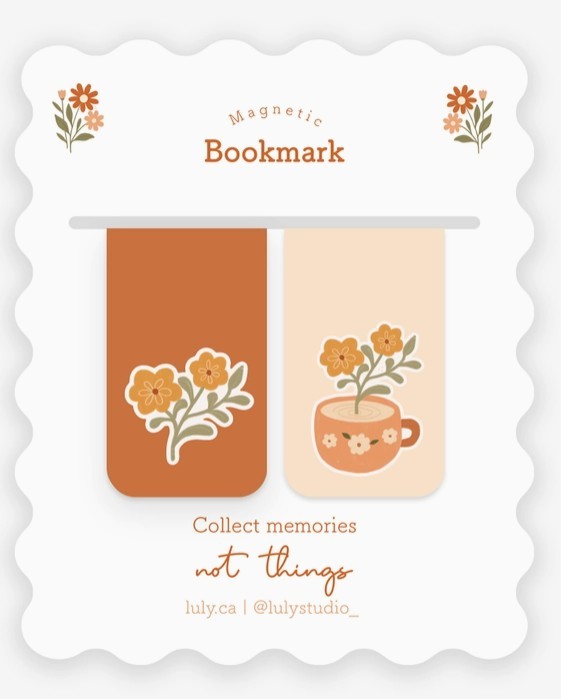 Bookmark: Cup of Tea / Flowers (2 pack)*CANADIAN