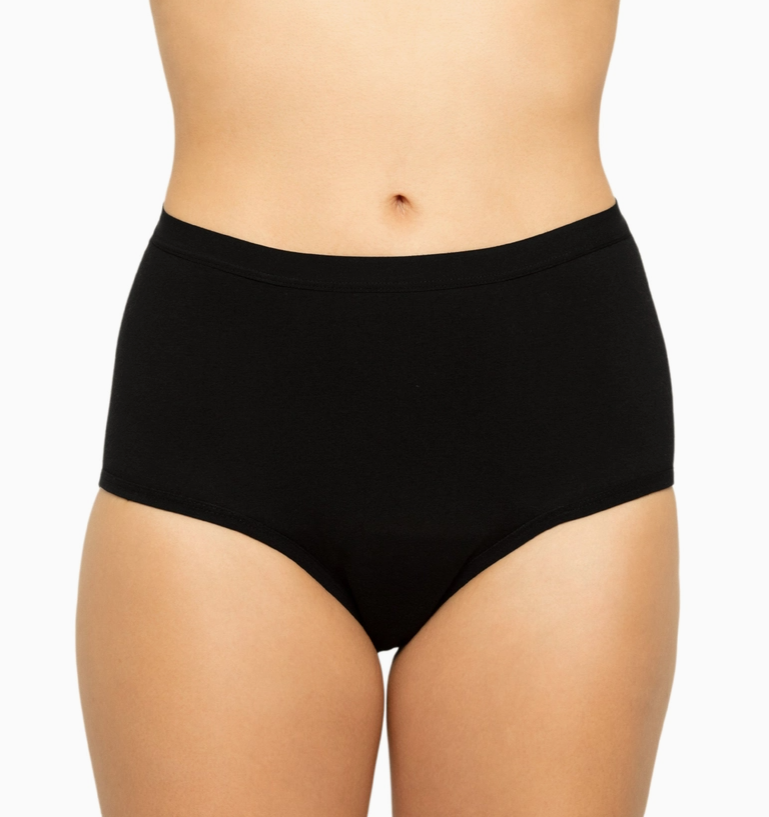 High Waisted Period Undies - Heavy Flow (Black)