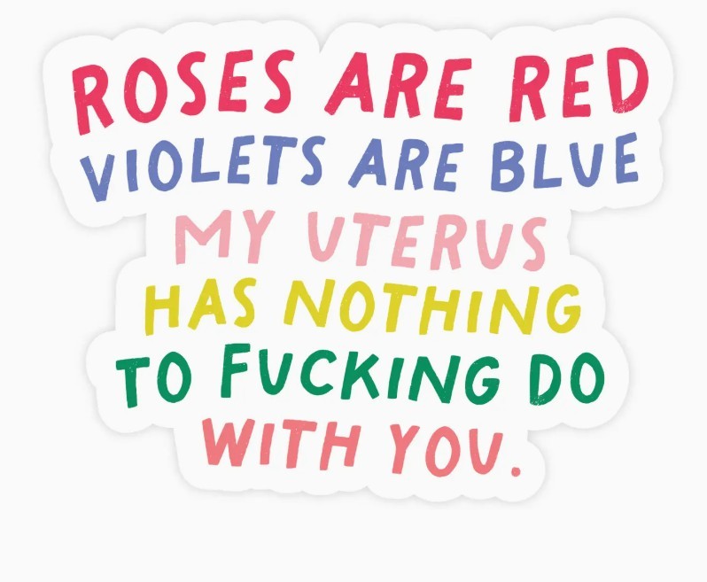 Sticker: Roses are red...