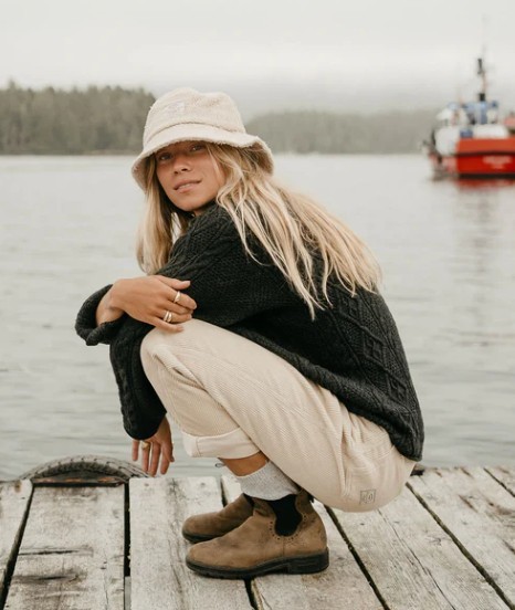 Unisex Cream Cord Pants