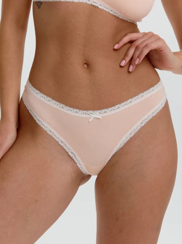 The Lace Trim -  thong panties (3/) *Cotton