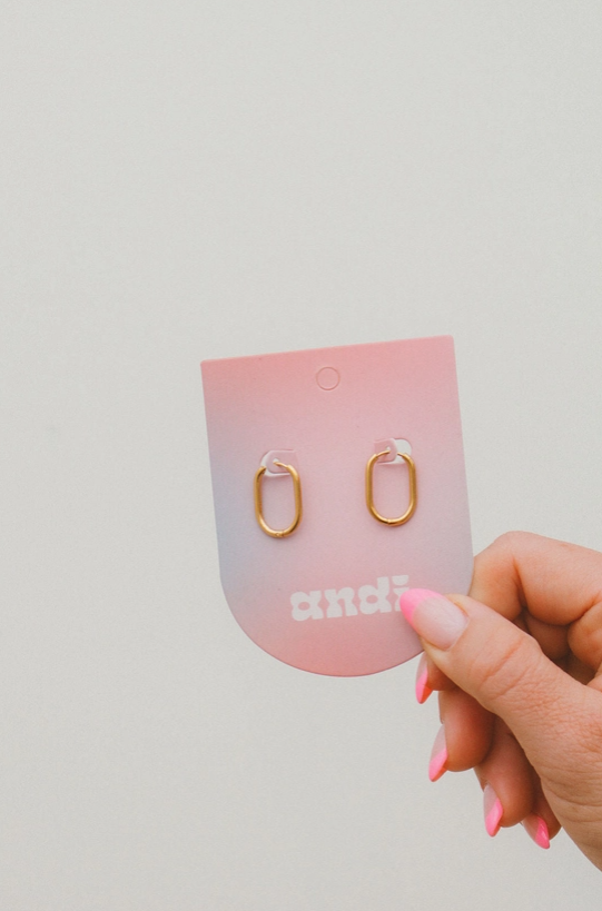 Oval Hoops *Hypoallergenic / Water Resistant