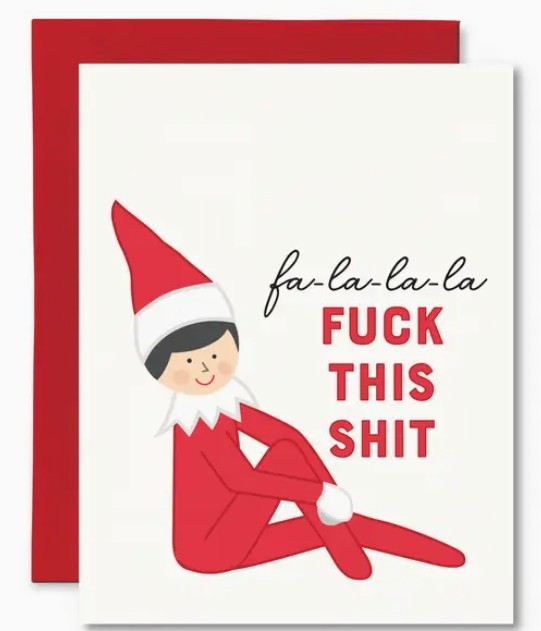 Card: Fa-la-la Fuck this Shit