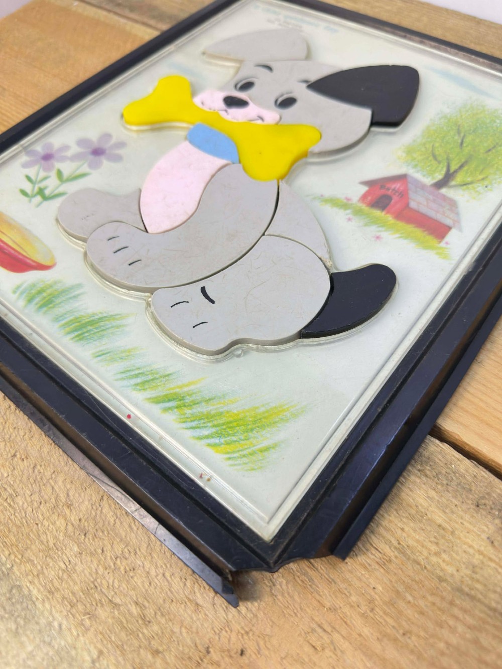 VTG 1960s Magnetic Dog Puzzle
