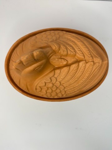 Vtg Terra Cotta HON Baker *chip