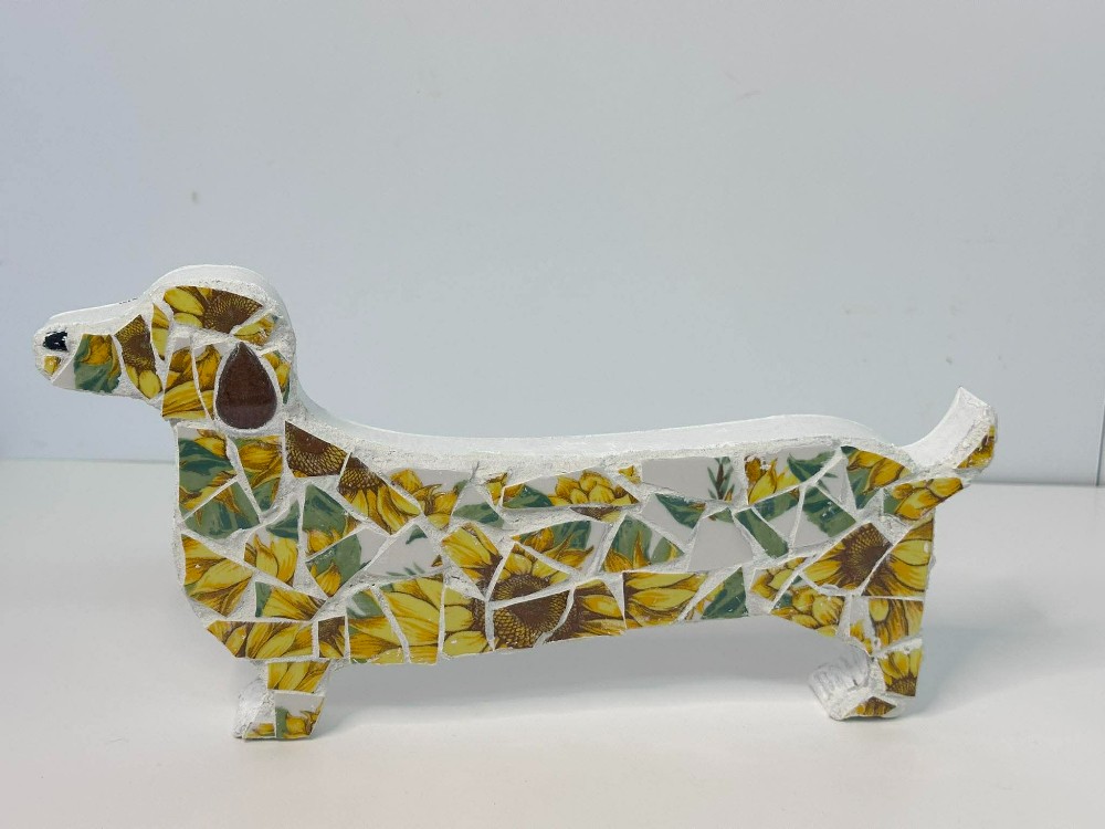 Sunflower weiner dog