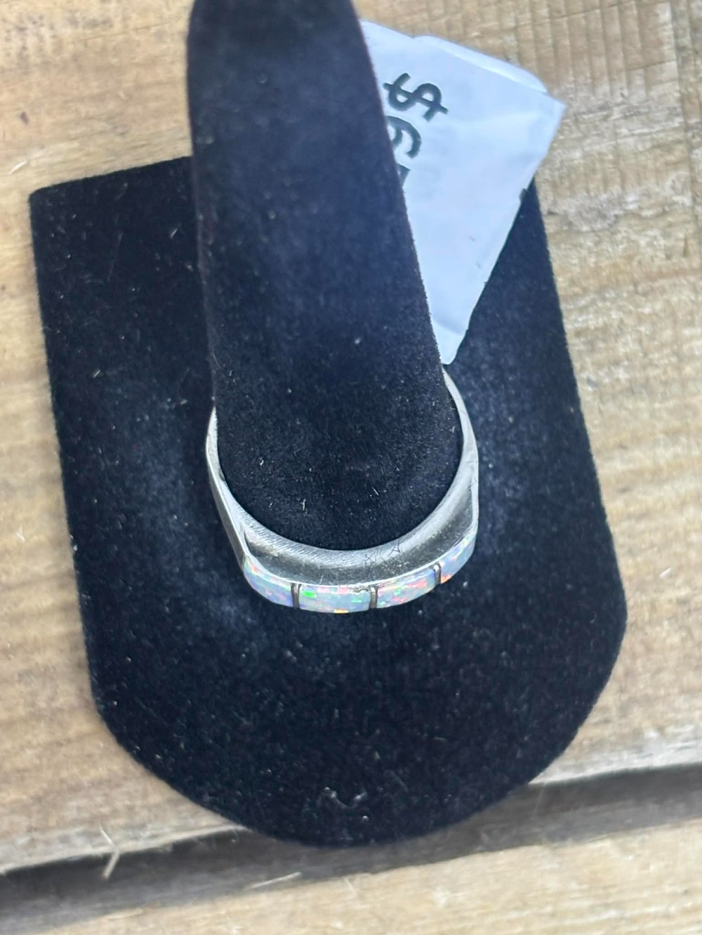 Navajo Opal Ring sz 7.5/8