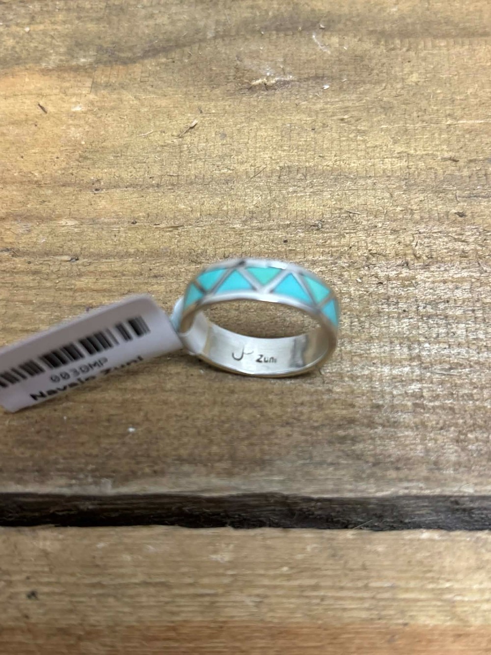 Navajo Zuni Turquoise Band sz. 8