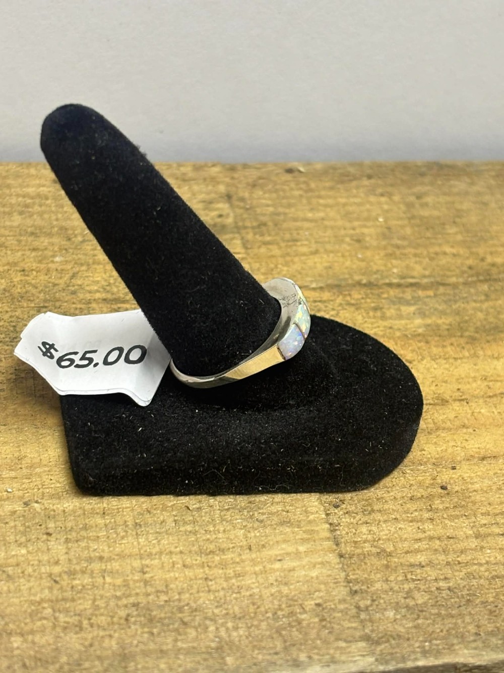 Navajo Opal Ring sz 7.5/8