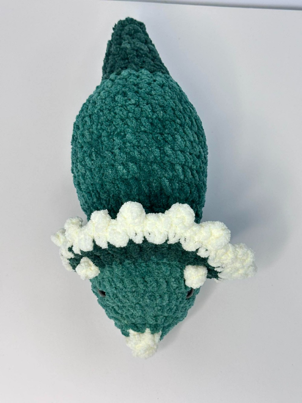 D- Green Triceratops Dinosaur Plushie