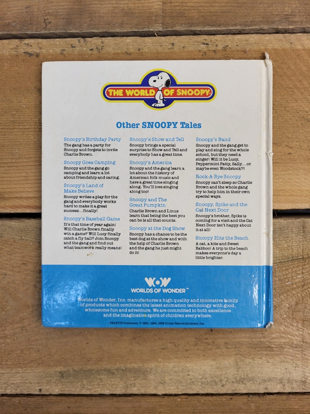 Snoopy's Baseball Game Book