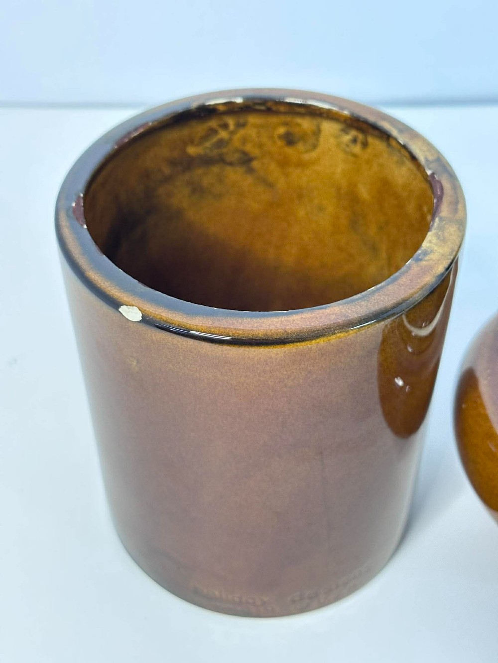 Vtg Mid Century Ceramic coffee canister