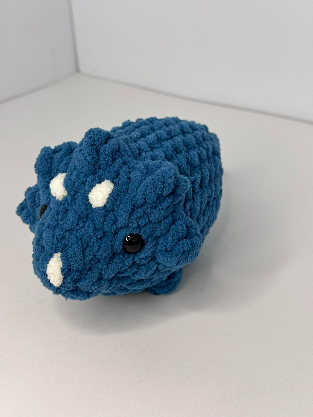 D- Blue Small Tri-Dino Plushie