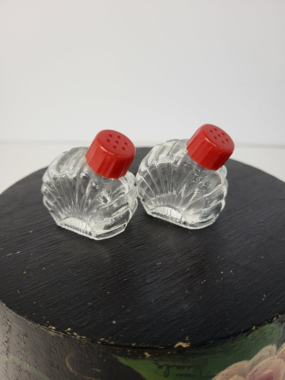 Vintage glass shakers