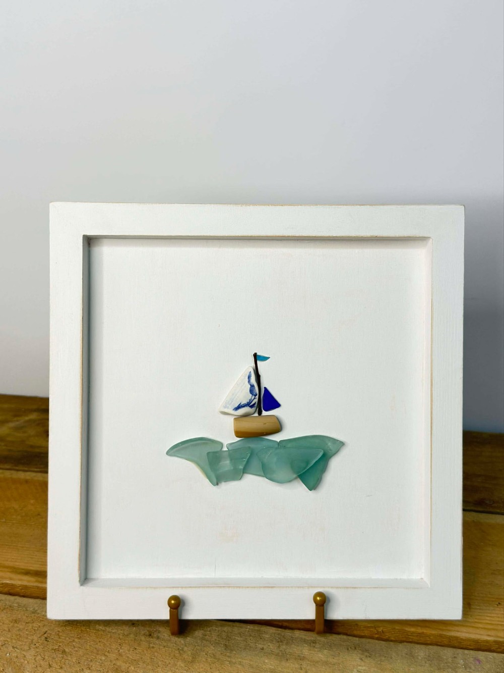 Found Glass Art -Sailboat