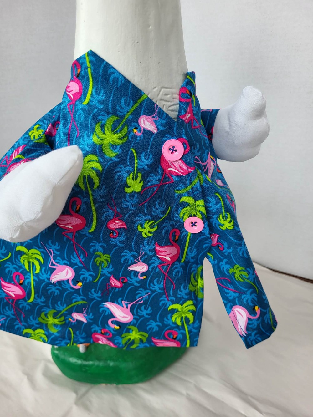 Goose outfit flamingo vest