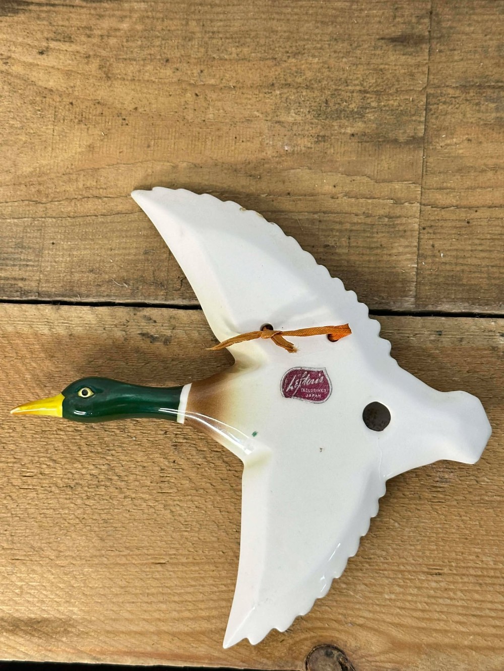 Vintage Lefton Flying Duck