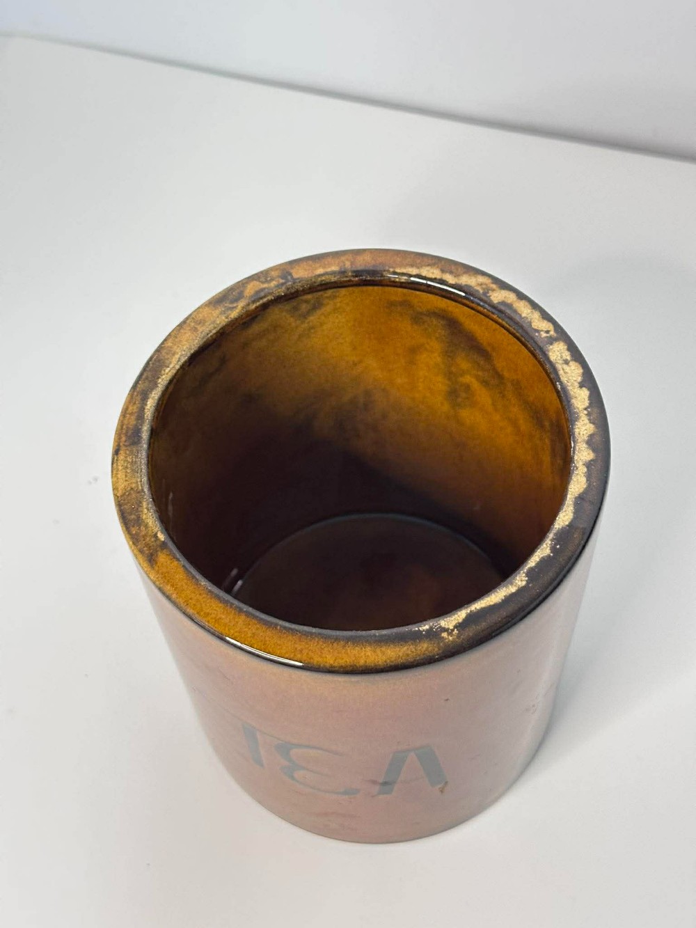 Vtg Mid Century Ceramic Tea Canister