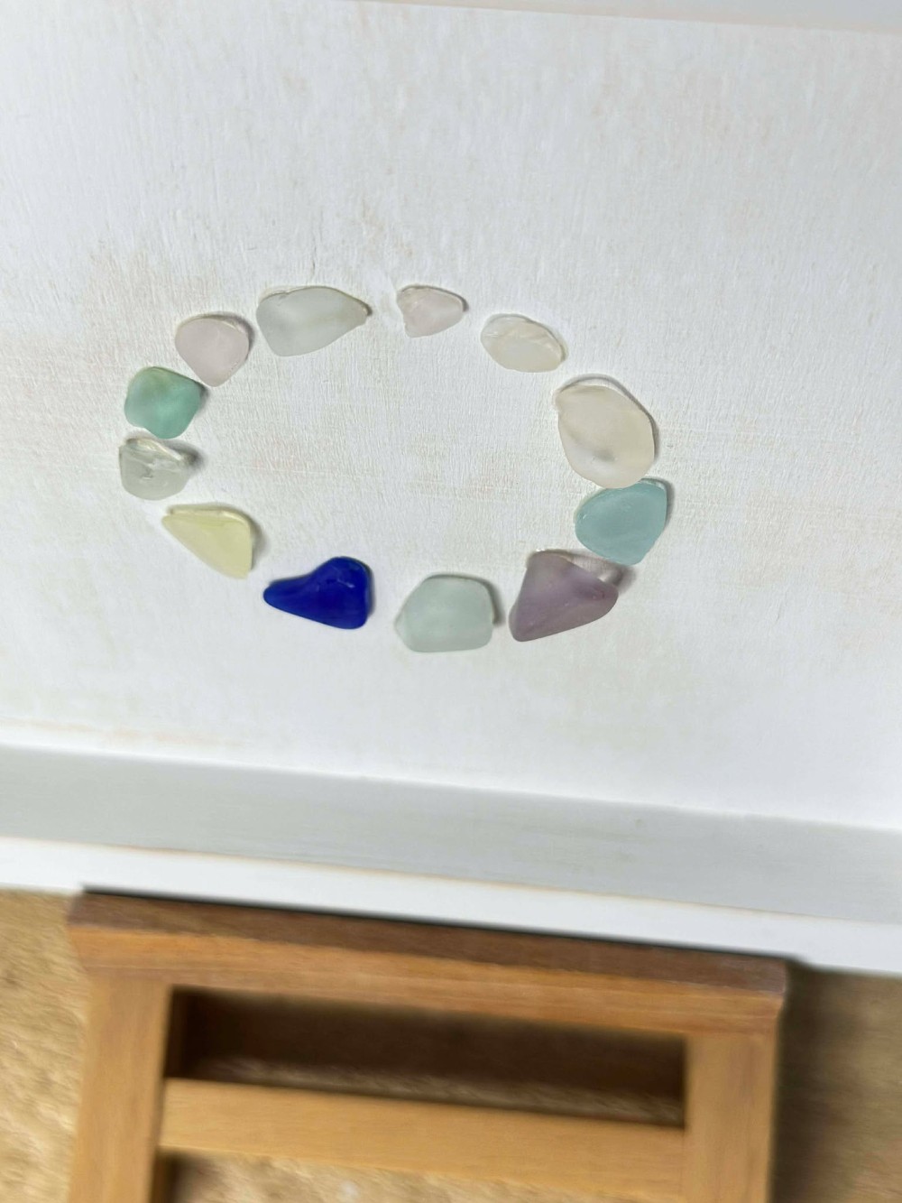Found Glass - Colorful Circle