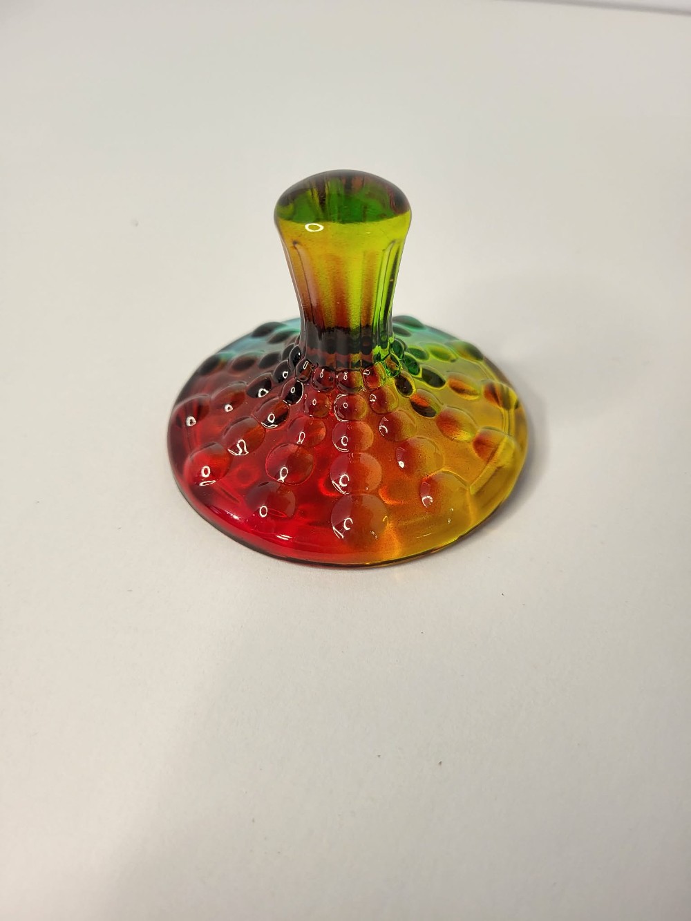 Colorful glass candy/trinket dish