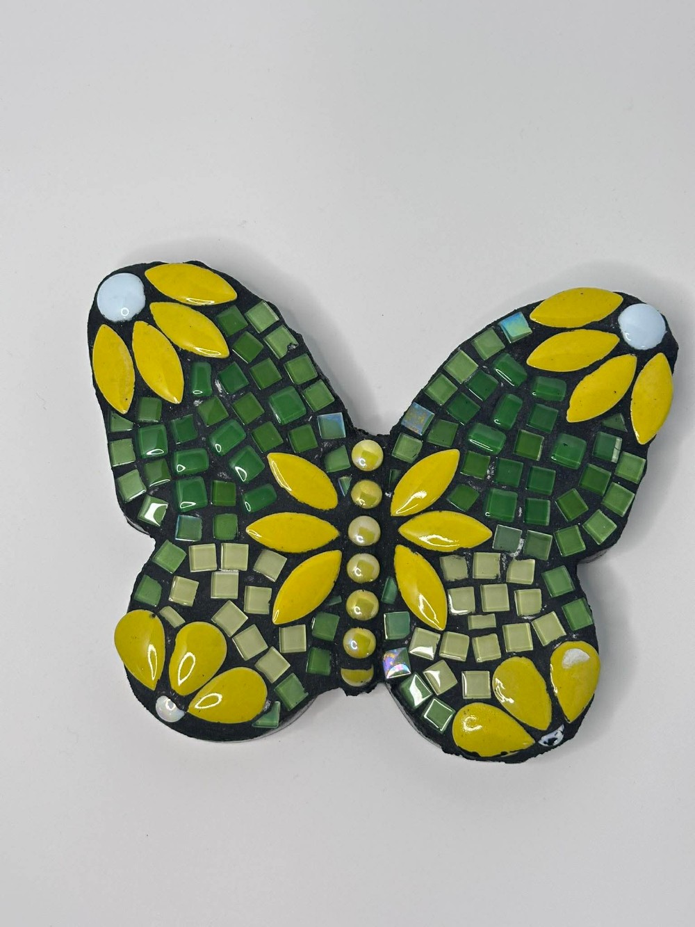 Green concrete butterfly