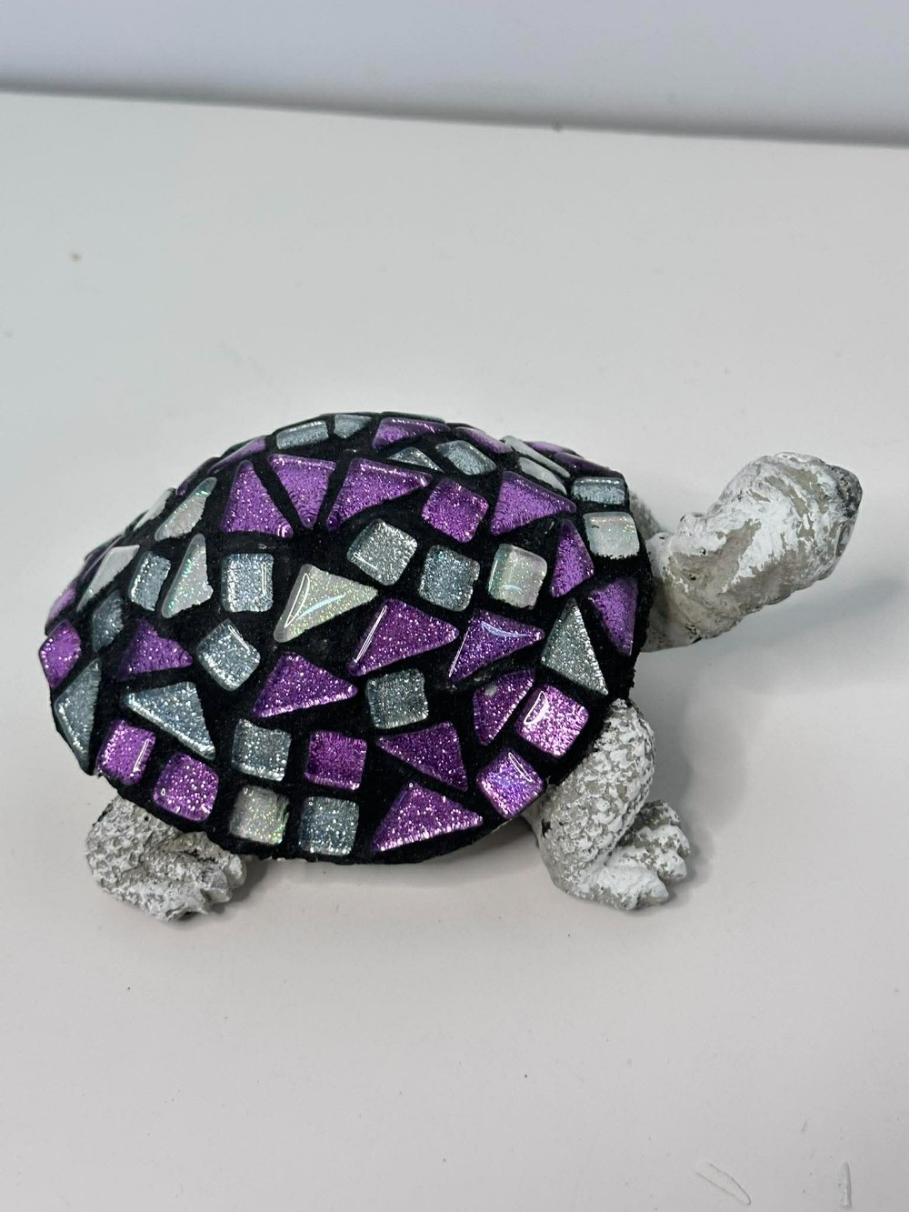 Glinda lg concrete purple and white turtle