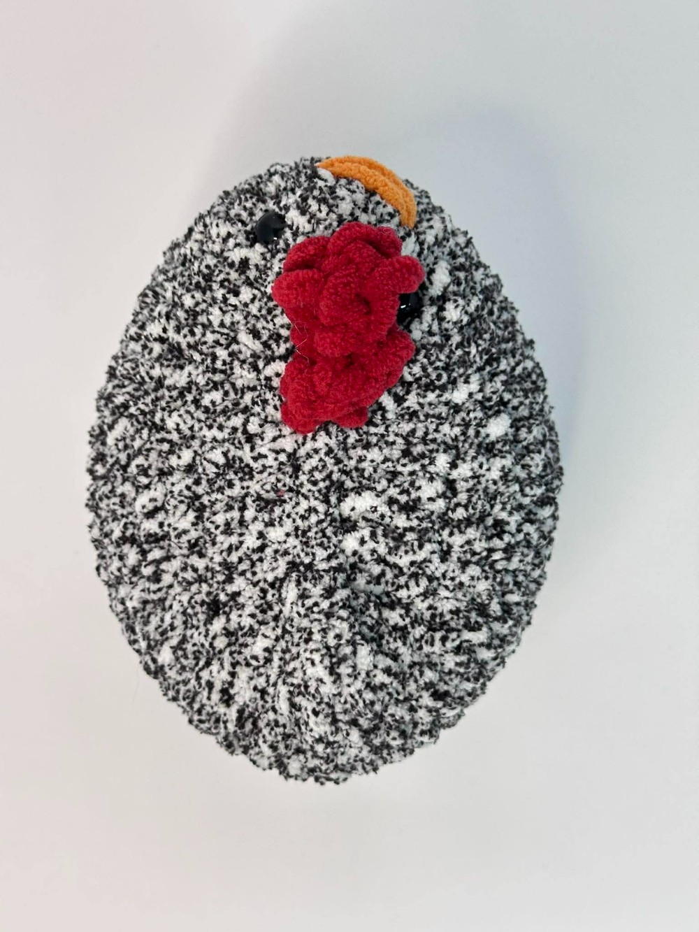 D- Medium Black Speckled Hen Plushie