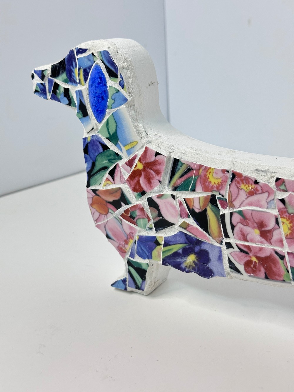 Floral weiner dog