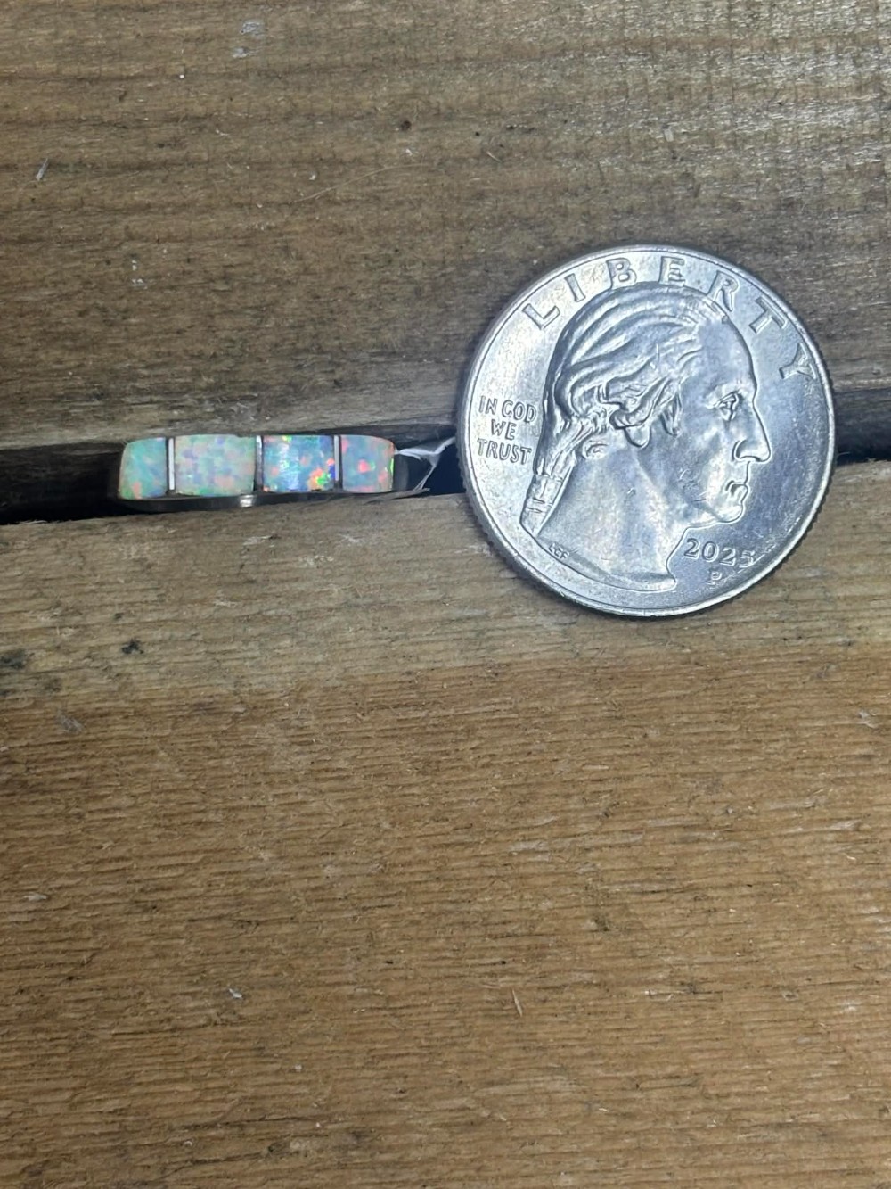 Navajo Opal Ring sz 7.5/8