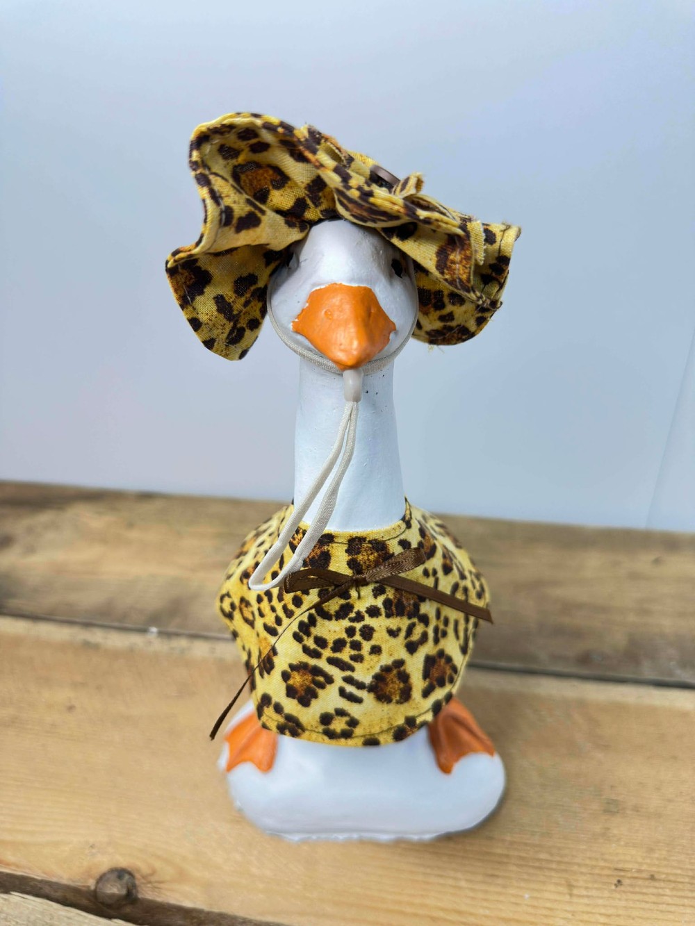 7 inch goose outfit brown cheetah