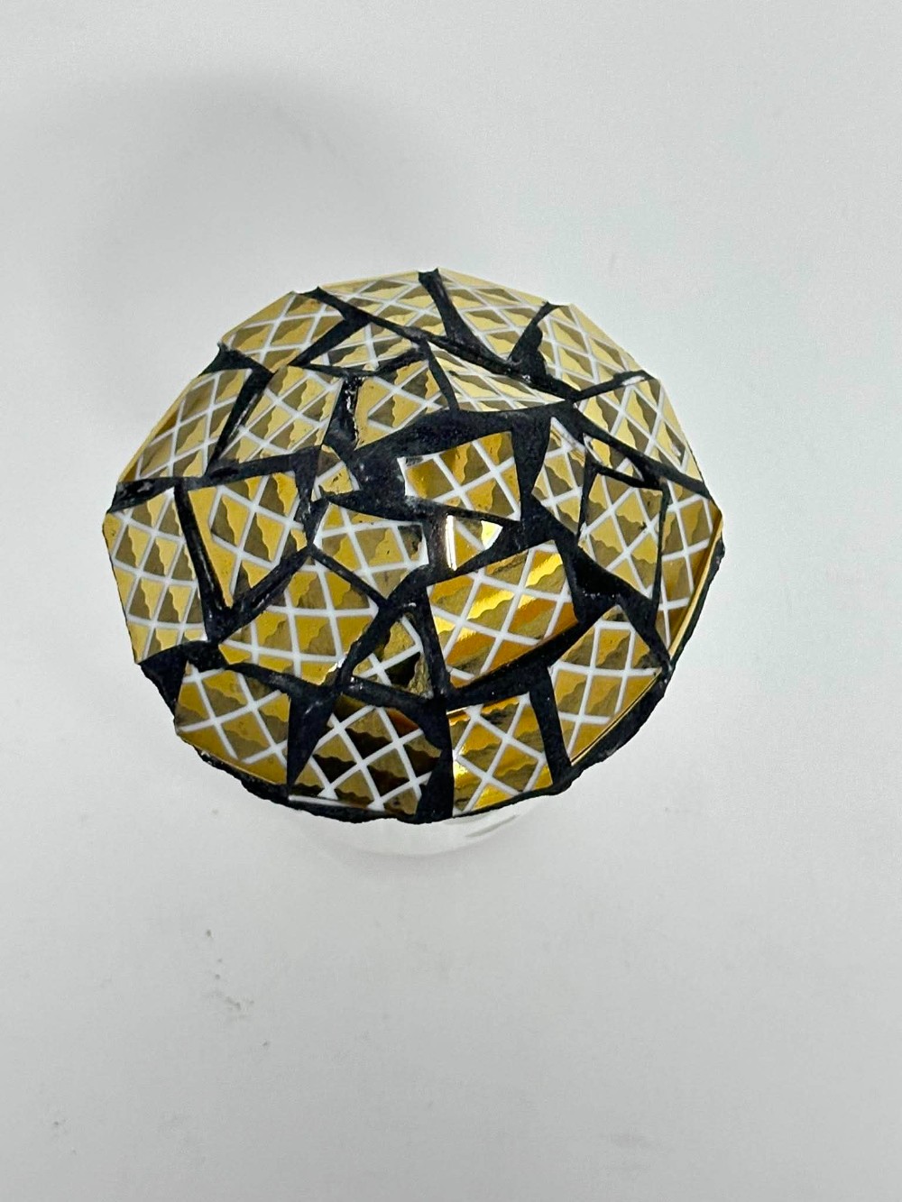 lighted gold mushroom