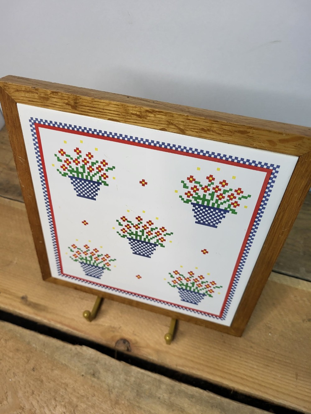 Pixel Art Cross-stitch wall hanging