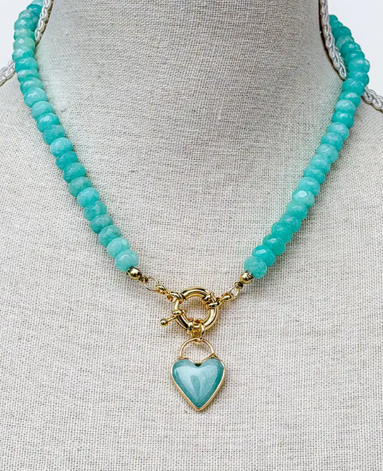 Connie Necklace- Light Blue