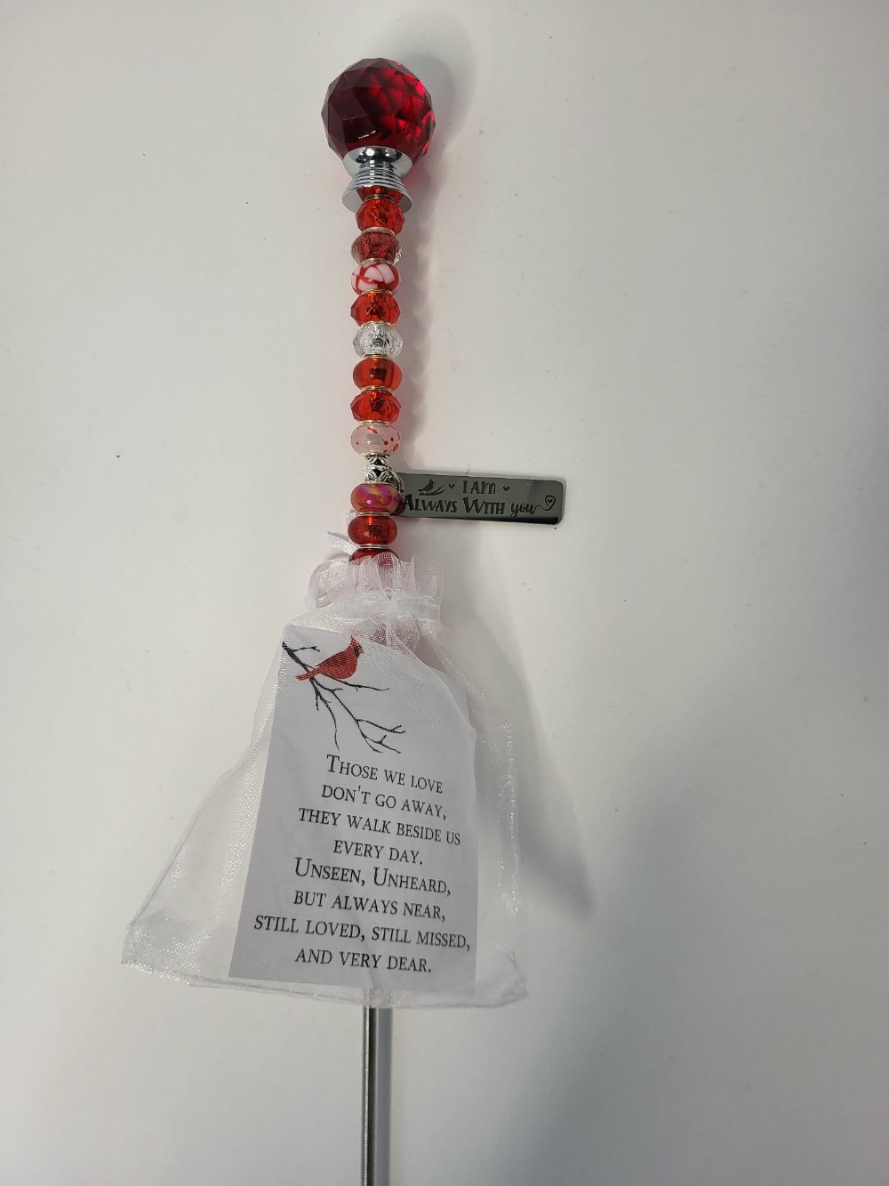 Cardinal Memorial Plant Wand